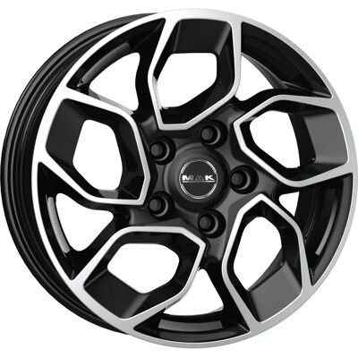 Rueda de aleación Mak Express para Citroen, Peugeot, Opel, Fiat - 16 pulgadas, 5x118, Espejo Negro Rueda de aleación Mak Express para Citroen, Peugeot, Opel, Fiat - 16 pulgadas, 5x118, Espejo Negro