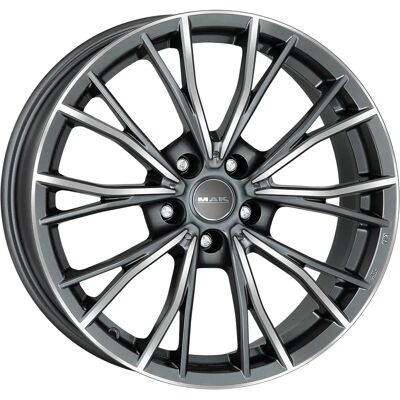 Mak Mark-D 9,5x19 Aluminiumhjul - BMW Serie 3/4 - 5x120 - Gun Metal Mak Mark-D 9,5x19 Aluminiumhjul - BMW Serie 3/4 - 5x120 - Gun Metal