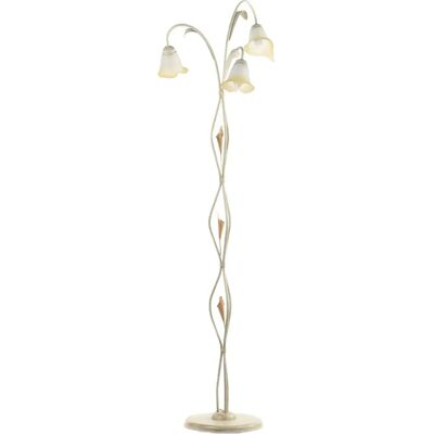 Lampada da Terra Lucrezia 3 Luci - Avorio - Lampada da Terra Lampada da Terra Lucrezia 3 Luci - Avorio - Lampada da Terra
