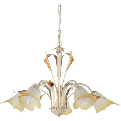 Lampada a sospensione Lucrezia 5 luci - Lampadario Lampada a sospensione Lucrezia 5 luci - Lampadario