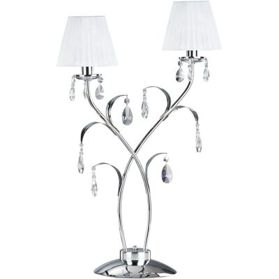 Euluna Jacqueline Tischlampe - 2 Lichter, Weiß Euluna Jacqueline Tischlampe - 2 Lichter, Weiß