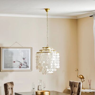 Onli Lighting Ruben Gold Pendant Light - Mother Of Pearl Onli Lighting Ruben Gold Pendant Light - Mother Of Pearl