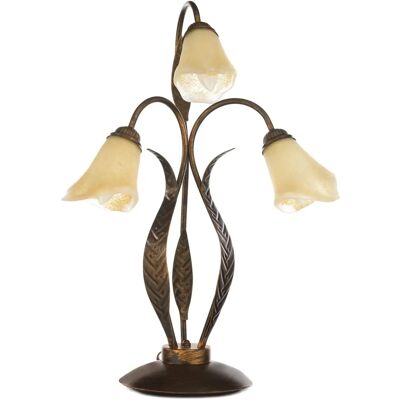 Lampe de table en verre Onli Alga - Abat-jour en verre - 3x E14 - Publicité Lampe de table en verre Onli Alga - Abat-jour en verre - 3x E14 - Publicité