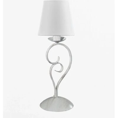 Lampa stołowa Pompei Euluna - Wysokość 50cm, Biały klosz Lampa stołowa Pompei Euluna - Wysokość 50cm, Biały klosz