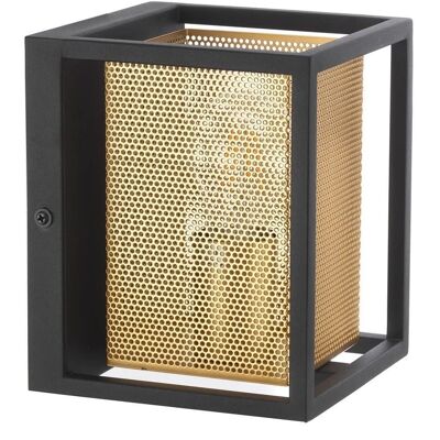 Onli Lighting Malik Box Wandlamp - Zwart, Goud - Wandlamp Onli Lighting Malik Box Wandlamp - Zwart, Goud - Wandlamp