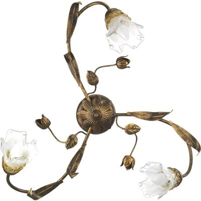Onli Lighting Arianna 3 Light Flower Multi Arm Semi Flush Ceiling Lamp - Lámpara de Techo Onli Lighting Arianna 3 Light Flower Multi Arm Semi Flush Ceiling Lamp - Lámpara de Techo