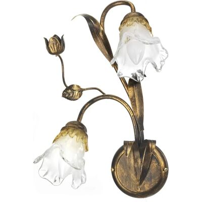 Onli Lighting Arianna 2 Light Flower Wandlampe - Wandleuchte Onli Lighting Arianna 2 Light Flower Wandlampe - Wandleuchte