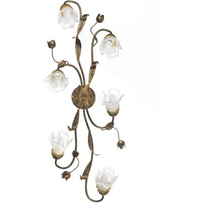 Onli Lighting Arianna 6 Light Flower Multi Arm Semi Flush Ceiling Lamp - Deckenleuchte Onli Lighting Arianna 6 Light Flower Multi Arm Semi Flush Ceiling Lamp - Deckenleuchte