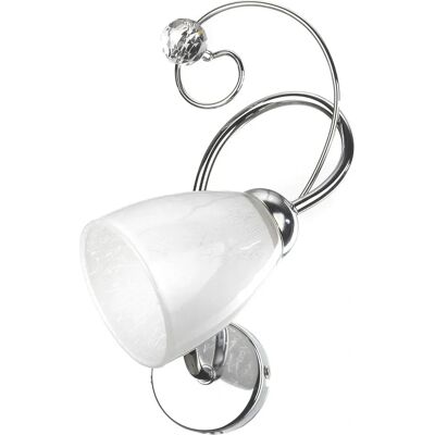 Onli Lighting Luigia Wandlamp - Chroom, Glas - Wandlamp Onli Lighting Luigia Wandlamp - Chroom, Glas - Wandlamp