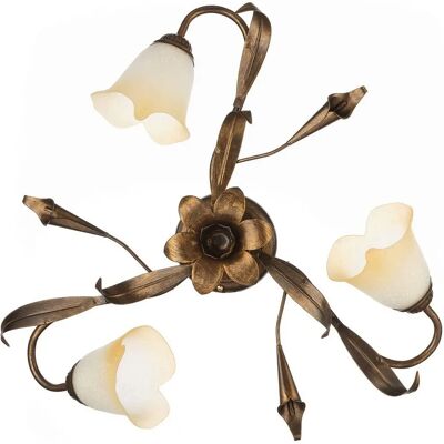 Onli Lighting Lucrezia 3 Light Multi Arm Semi Flush Ceiling Lamp - Deckenleuchte Onli Lighting Lucrezia 3 Light Multi Arm Semi Flush Ceiling Lamp - Deckenleuchte