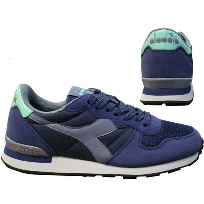 Diadora Camaro Mens Trainers Blue Suede Leather Lace Up - Traines Diadora Camaro Mens Trainers Blue Suede Leather Lace Up - Traines