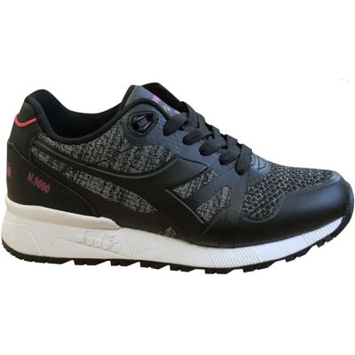 Diadora N9000 Moderna Mens Trainers - Black - Trainers Diadora N9000 Moderna Mens Trainers - Black - Trainers