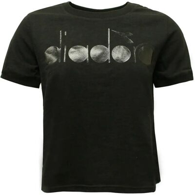 Diadora Black Women's Casual T-Shirt - T-Shirt Diadora Black Women's Casual T-Shirt - T-Shirt