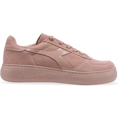 Diadora B Elite Wide Nubuck Leather Blush Pink Unisex Trainers - 50036 Diadora B Elite Wide Nubuck Leather Blush Pink Unisex Trainers - 50036