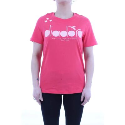 Diadora Geranium Red Size M Short Sleeves T-shirt - T-shirt Diadora Geranium Red Size M Short Sleeves T-shirt - T-shirt