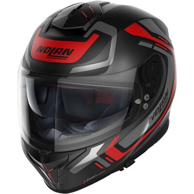 Casco Integrale Nolan N80-8 Ally N-Com - Nero/Rosso XL Casco Integrale Nolan N80-8 Ally N-Com - Nero/Rosso XL