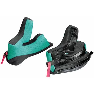 X-Lite X-502/Ultra Carbon Almohadillas para mejillas - Negro Verde - 40 mm X-Lite X-502/Ultra Carbon Almohadillas para mejillas - Negro Verde - 40 mm
