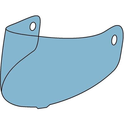Nolan N20 Helmet Visor - Anti-scratch, Light Blue, Universal Nolan N20 Helmet Visor - Anti-scratch, Light Blue, Universal