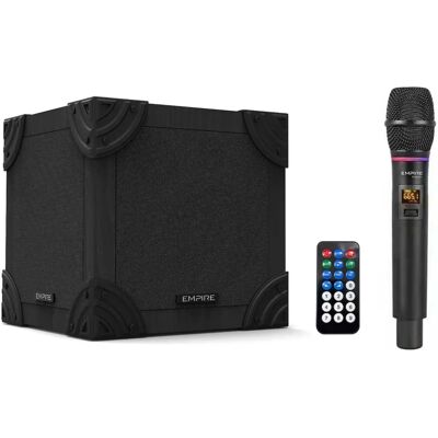 Haut-parleur Bluetooth Portable Empire Media MiniQubo Microphone - Noir - Publicité Haut-parleur Bluetooth Portable Empire Media MiniQubo Microphone - Noir - Publicité