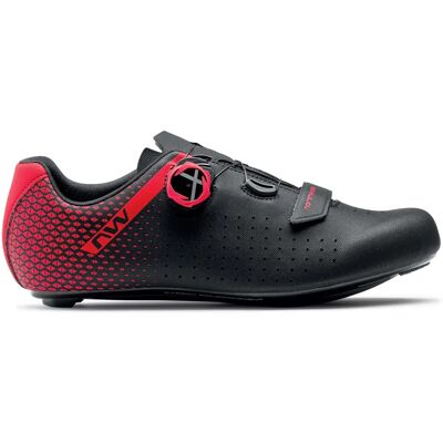 Northwave Core Plus 2 - Chaussures de route - Black / Red 46 - Publicité Northwave Core Plus 2 - Chaussures de route - Black / Red 46 - Publicité