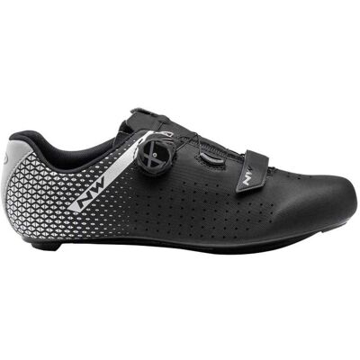 Northwave Core Plus 2 Weit Schuhe Schwarz/Silber - Fahrradschuhe Northwave Core Plus 2 Weit Schuhe Schwarz/Silber - Fahrradschuhe