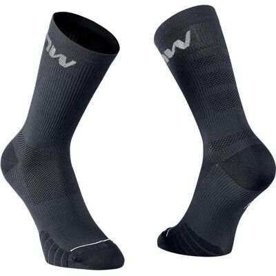 Northwave Extreme Pro Sock - Atmungsaktive Kompressionssocken - Schwarz / Grau Northwave Extreme Pro Sock - Atmungsaktive Kompressionssocken - Schwarz / Grau
