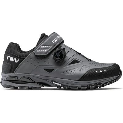 Chaussures Northwave Spider Plus 3 - VTT Gris - Publicité Chaussures Northwave Spider Plus 3 - VTT Gris - Publicité