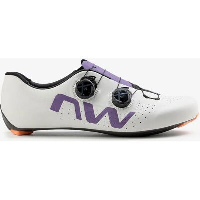 Northwave Veloce Extreme Filippo Ganna blanc violet - Chaussures de cyclisme - Publicité Northwave Veloce Extreme Filippo Ganna blanc violet - Chaussures de cyclisme - Publicité