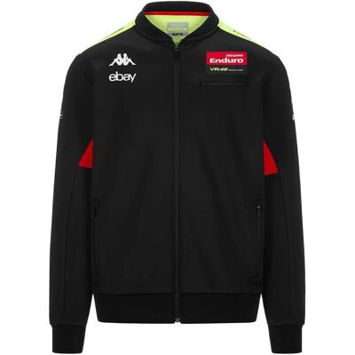 Kappa ATRISOMONE VR46 Fleece Jas - Mannen - Zwart-Neon Geel-Rood Vlam Kappa ATRISOMONE VR46 Fleece Jas - Mannen - Zwart-Neon Geel-Rood Vlam