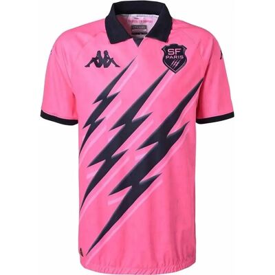 Kappa Stade Français Pro 2025 Rosa Herren Fußballtrikot - Heimtrikot Kappa Stade Français Pro 2025 Rosa Herren Fußballtrikot - Heimtrikot