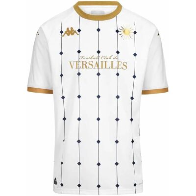 Koszulka piłkarska Kappa Kombat 2025 FC Versailles Biała Koszulka piłkarska Kappa Kombat 2025 FC Versailles Biała