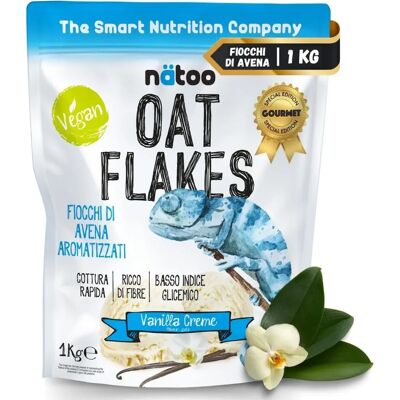 Natoo - Oat Flakes - Vaniglia - 1kg - Oat Flakes Natoo - Oat Flakes - Vaniglia - 1kg - Oat Flakes