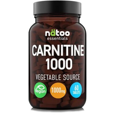 NATOO L-Carnitina 1000 - Supporto Energetico Vegano NATOO L-Carnitina 1000 - Supporto Energetico Vegano