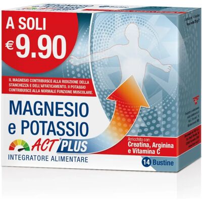F&F Act Plus Magnesio Potassio Integratore - Supporta Muscoli & Affaticamento F&F Act Plus Magnesio Potassio Integratore - Supporta Muscoli & Affaticamento
