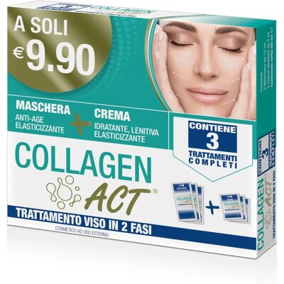F&F Srl Collagen Act - Set de mascarilla y crema facial F&F Srl Collagen Act - Set de mascarilla y crema facial