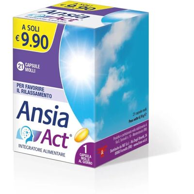 F&F Ansia Act Integratore di Lavanda - Relax e Umore - 21 Capsule F&F Ansia Act Integratore di Lavanda - Relax e Umore - 21 Capsule