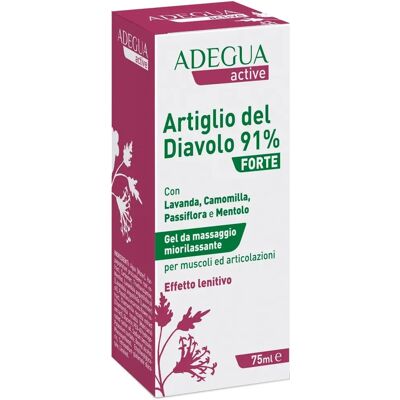 Consulteam Srl Adegua Active Artiglio del Diavolo 91% Forte Gel - Gel Lenitivo Muscolare Consulteam Srl Adegua Active Artiglio del Diavolo 91% Forte Gel - Gel Lenitivo Muscolare