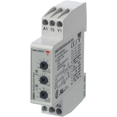 Carlo Gavazzi Zeitschaltrelais - 24V/240V AC, 2 SPDT, Multifunktion Carlo Gavazzi Zeitschaltrelais - 24V/240V AC, 2 SPDT, Multifunktion