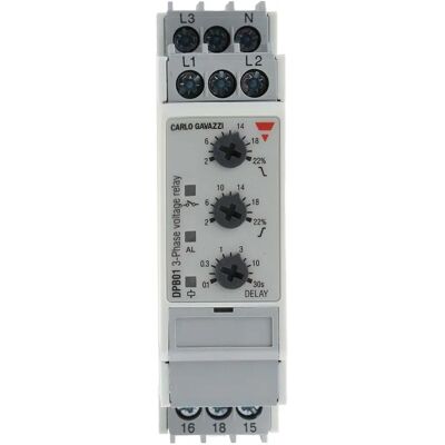 Moniteur de phase Carlo Gavazzi - Relais surtension/sous-tension - Rail DIN - Publicité Moniteur de phase Carlo Gavazzi - Relais surtension/sous-tension - Rail DIN - Publicité