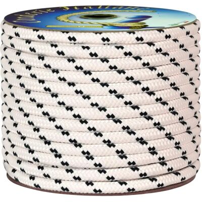 Corderie Italiane 006000501 Nautyczny Luz - 10mm x 20m - Biały z Niebieskim Znacznikiem Corderie Italiane 006000501 Nautyczny Luz - 10mm x 20m - Biały z Niebieskim Znacznikiem
