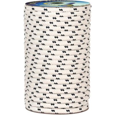 CORDERIE ITALIANE 006000747 Corda Nautica 10mm 50m Bianco con Segnalino Blu - Corda CORDERIE ITALIANE 006000747 Corda Nautica 10mm 50m Bianco con Segnalino Blu - Corda