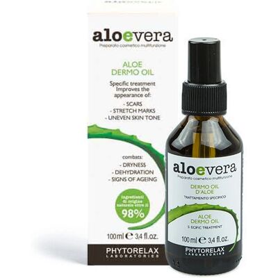 Phytorelax Laboratories Huile Dermo Aloe - Huile pour le corps, Aloe Vera, Vegan, 100ml Phytorelax Laboratories Huile Dermo Aloe - Huile pour le corps, Aloe Vera, Vegan, 100ml