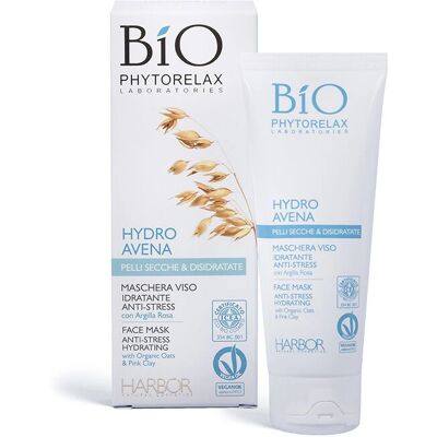 Phytorelax Laboratories Bio Hydro Avena - Mascarilla facial para mujer - Hidratante y nutritiva Phytorelax Laboratories Bio Hydro Avena - Mascarilla facial para mujer - Hidratante y nutritiva