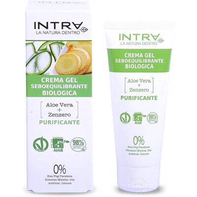 Intra - Aloe Zenzero Gel - Seboequilibrante - Viso Collo - Crema Intra - Aloe Zenzero Gel - Seboequilibrante - Viso Collo - Crema