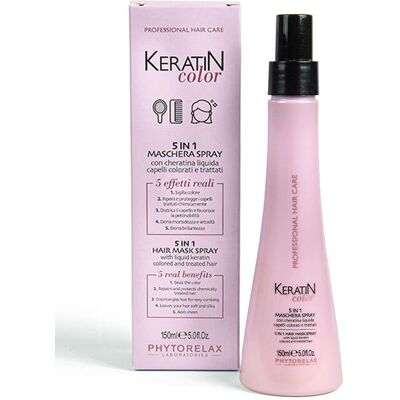 Phytorelax Laboratories - Keratin Color 5 in 1 - 150 ml - Haarmaske Spray Phytorelax Laboratories - Keratin Color 5 in 1 - 150 ml - Haarmaske Spray