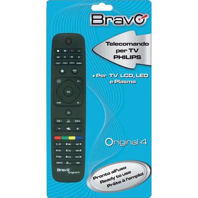 Télécommande infrarouge sans fil Bravo Original 4 pour TV Plasma LCD - Publicité Télécommande infrarouge sans fil Bravo Original 4 pour TV Plasma LCD - Publicité