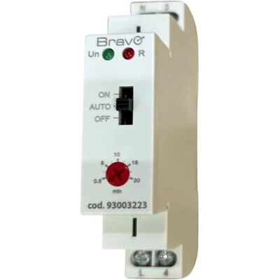 Bravo - DIN-Timer - 30s-20min - Interruttore temporizzatore illuminazione Bravo - DIN-Timer - 30s-20min - Interruttore temporizzatore illuminazione
