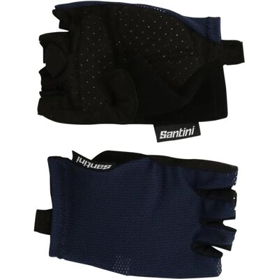 Guanti da ciclismo Santini Brisk blu navy - cycling gloves Guanti da ciclismo Santini Brisk blu navy - cycling gloves