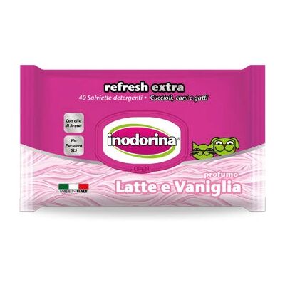 Inodorina Huisdierdoekjes - Refresh Extra - pH neutraal Inodorina Huisdierdoekjes - Refresh Extra - pH neutraal