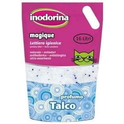 Arena de arena para gatos Inodorina Magique - Talco, 16L Arena de arena para gatos Inodorina Magique - Talco, 16L